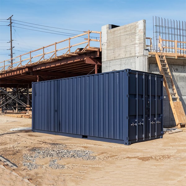 our construction site storage containers have few restrictions on what can be stored as long as the items are legal and safe